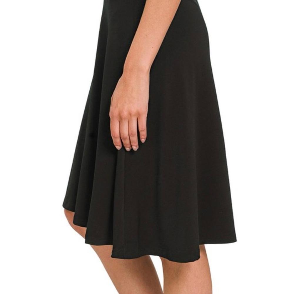 NWT! Plus ITY Dusty Rose Fold Over A-Line Soft Flared Skirt - Picture 3 of 3